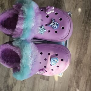 CROCS Aespa purple & blue soft pretty